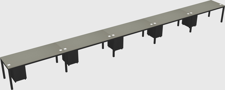 Rectangular desk