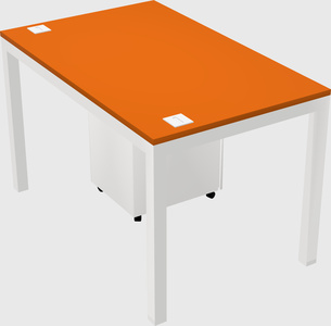 Rectangular desk