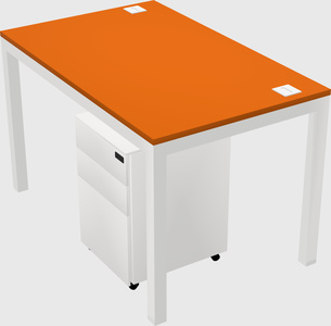 Rectangular desk