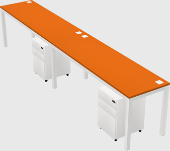 Rectangular desk