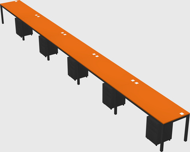Rectangular desk