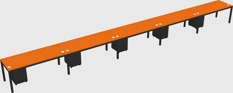 Rectangular desk