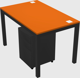 Rectangular desk