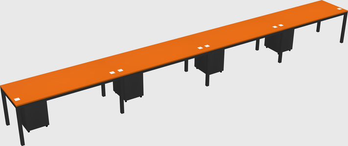 Rectangular desk