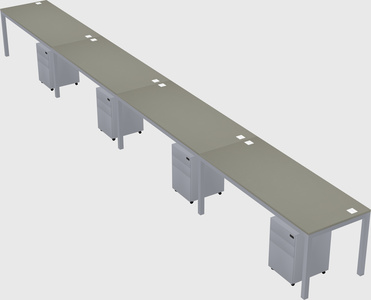 Rectangular desk