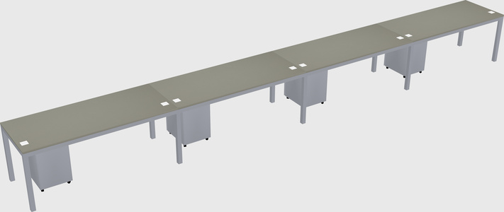 Rectangular desk