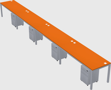 Rectangular desk