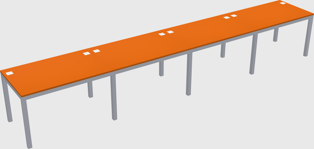 Rectangular desk