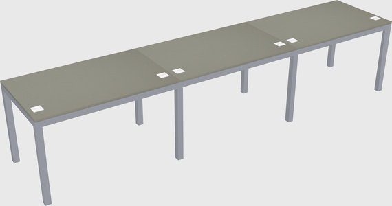 Rectangular desk