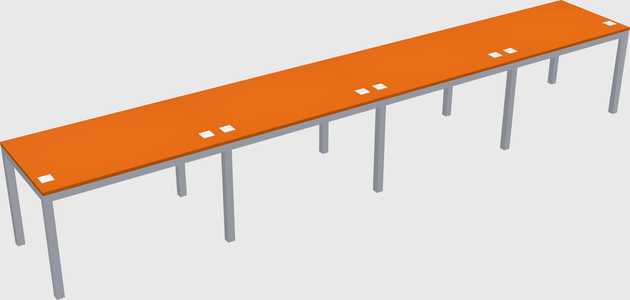 Rectangular desk
