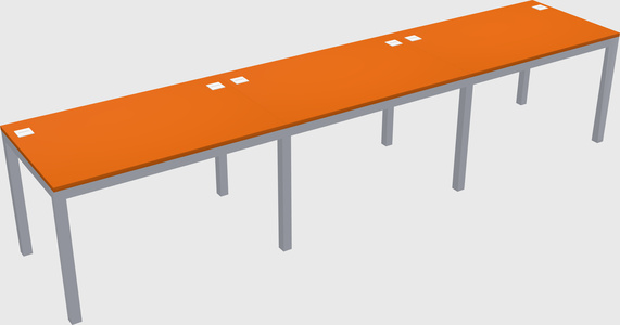 Rectangular desk