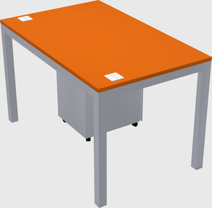 Rectangular desk