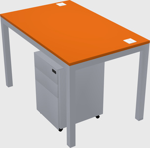 Rectangular desk
