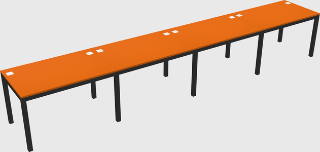 Rectangular desk