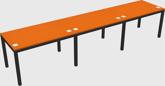 Rectangular desk