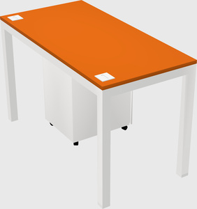 Rectangular desk
