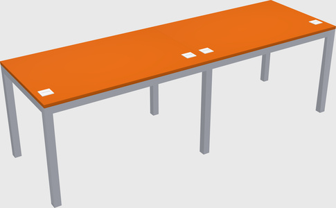 Rectangular desk