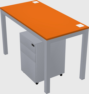Rectangular desk