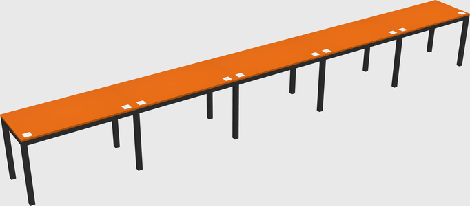 Rectangular desk