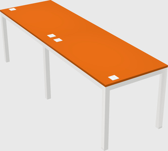 Rectangular desk