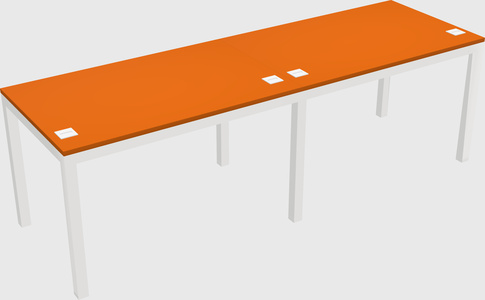 Rectangular desk