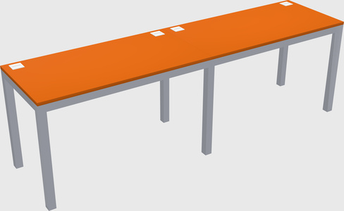 Rectangular desk