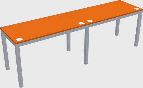 Rectangular desk