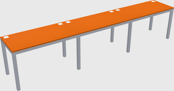 Rectangular desk