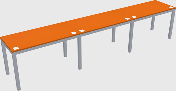 Rectangular desk