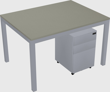 Rectangular desk
