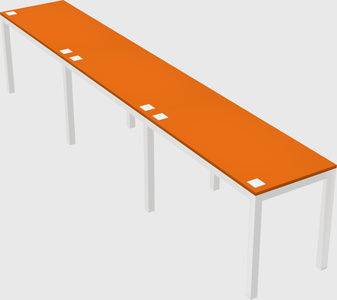 Rectangular desk