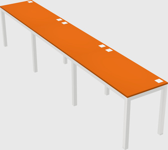 Rectangular desk