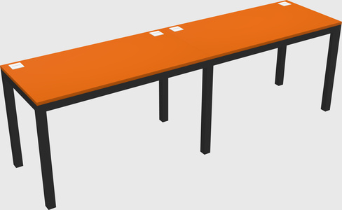 Rectangular desk