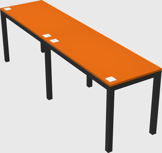 Rectangular desk