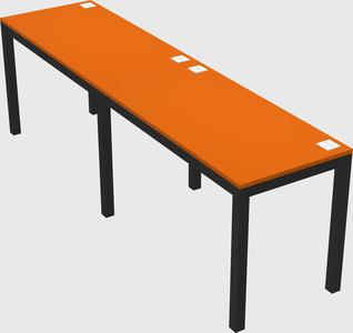 Rectangular desk