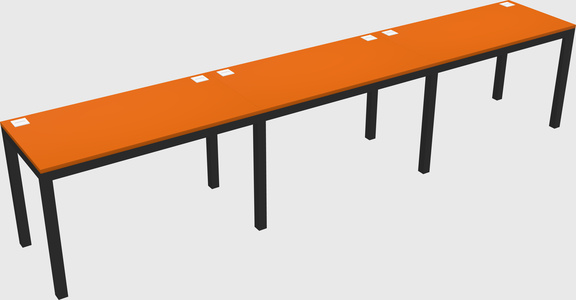 Rectangular desk