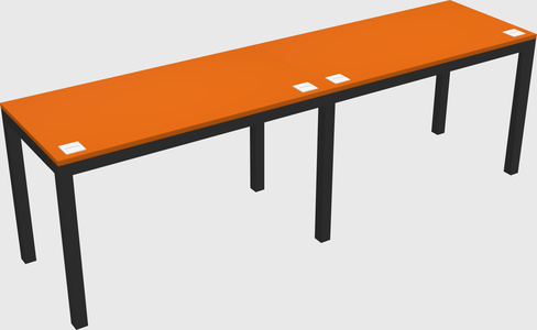 Rectangular desk