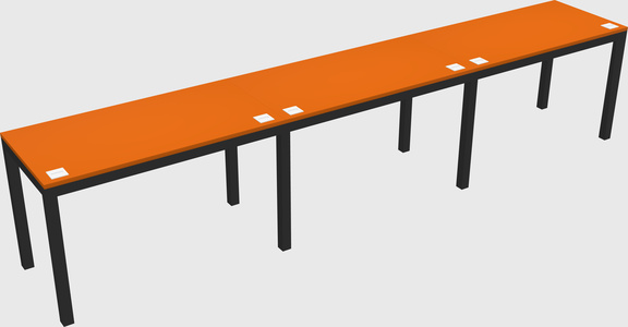Rectangular desk
