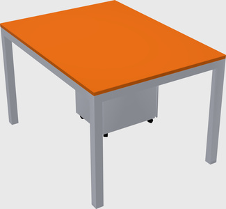 Rectangular desk
