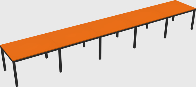 Rectangular desk