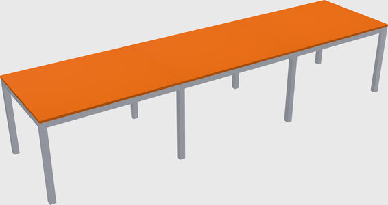 Rectangular desk