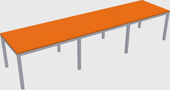 Rectangular desk
