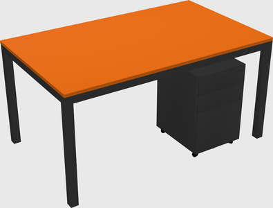 Rectangular desk