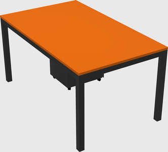 Rectangular desk