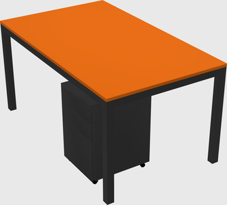 Rectangular desk