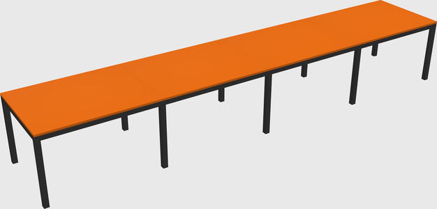 Rectangular desk