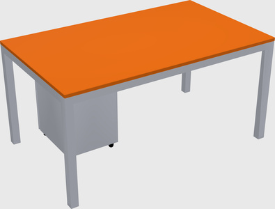 Rectangular desk