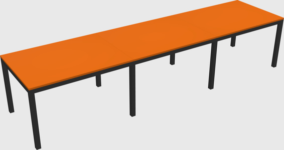Rectangular desk