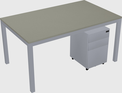 Rectangular desk