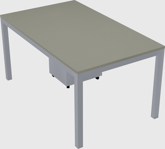 Rectangular desk